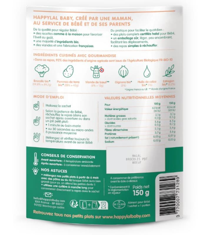 Mon Délice de Brocolis Pdterre et Bœuf 6m — vue 3 sur 3