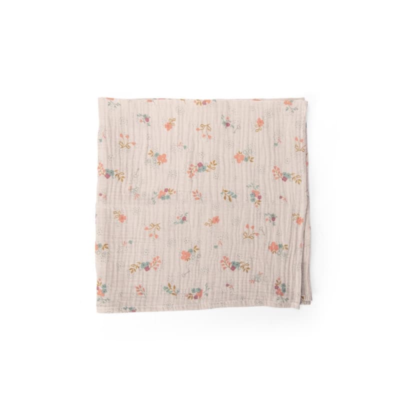 Set de 3 Langes Imprimes (rose/creme/fleurs) la Petite Ecole de Danse, la petite école de danse moulin roty multicolore 70x70x0 p-e-a-h 2024 — vue 3 sur 5