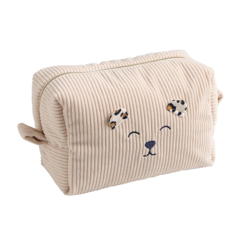 Trousse de Toilette Velours, leopard sauthon baby deco 25/09 — vue 1 sur 4