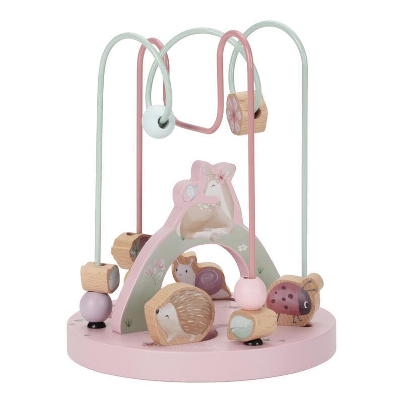 Boulier Spirale Faon en Bois Fsc, rose multicolore fairy garden little dutch