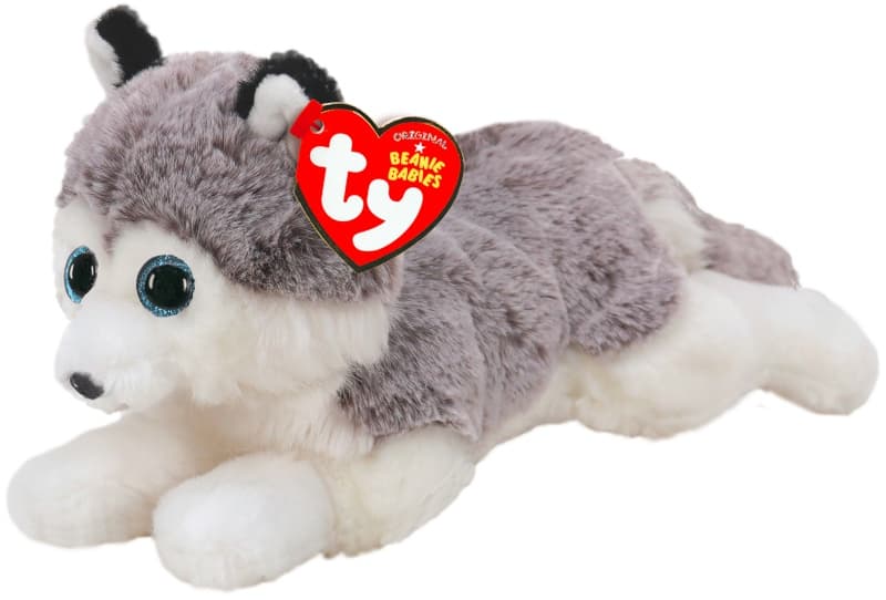 Beanie Babies Small - Baltic le Husky, gris / blanc