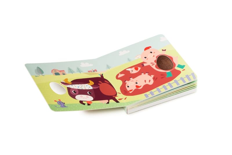 Funky Farm Livre Tactile et Sonore, multicolore h-19 — vue 2 sur 3