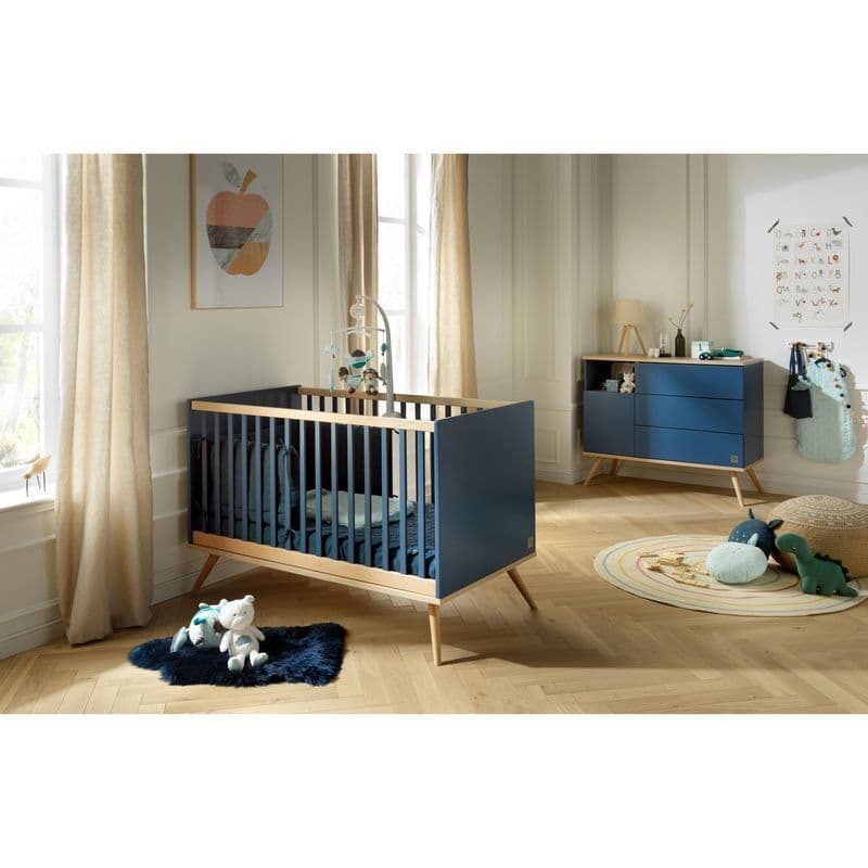 Little Big Bed 140x70 Bleu Nuit Boreale, boreale bleu nuit sauthon original 144 x 94 x 77 — vue 4 sur 4