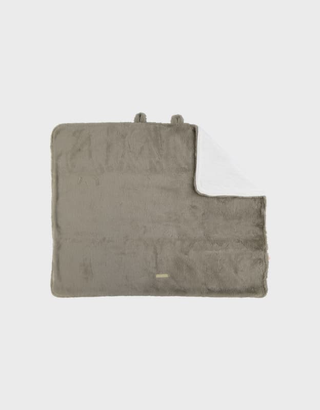 Couverture Fausse Fourrure, kaki 75x100cm mix and match noukie's hiver — vue 1 sur 6