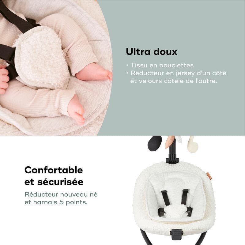 Swoon Evolution Curl White, confort babymoov — vue 3 sur 5