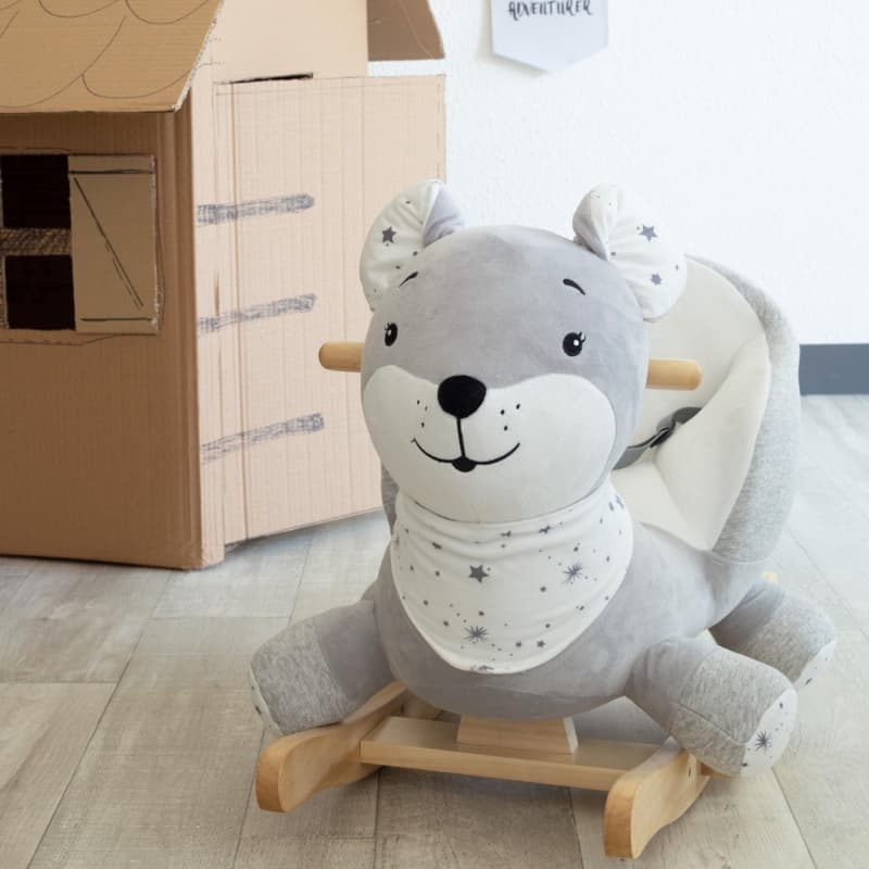 Peluche a Bascule Mimi, trois kilos sept