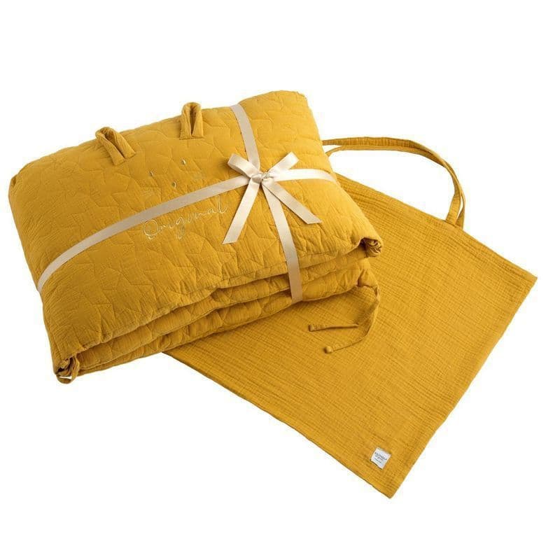 Tour de Lit Topaze, original jaune topaze jaune topaze 140 x 70 x 19 — vue 4 sur 5