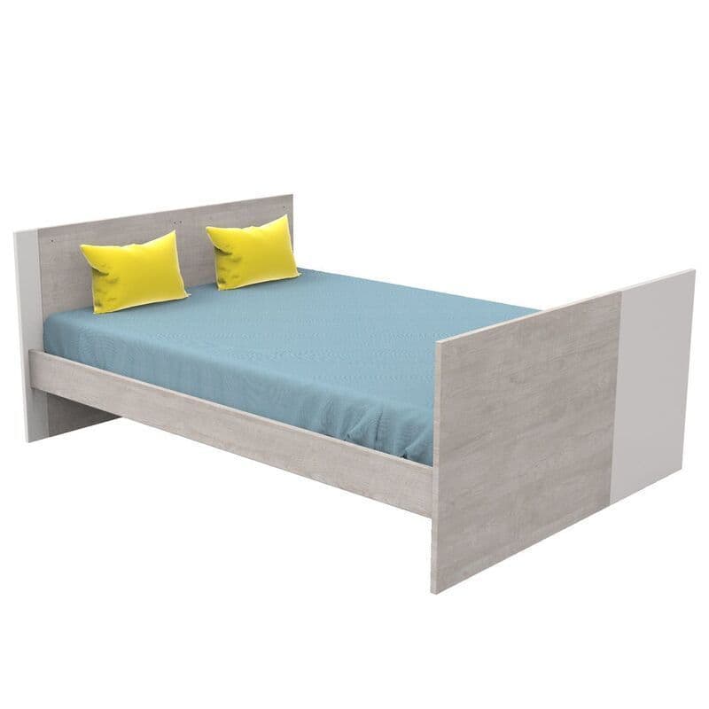 Lit Evolutif 140x70 en 90x200 Nova Gris Loftevolutif en 90x200 et 140x200 Nova G, sauthon — vue 3 sur 5