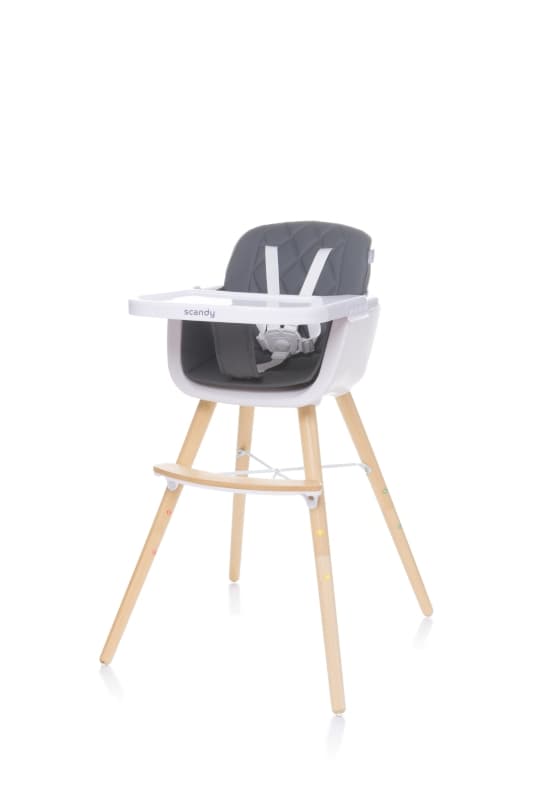 Chaise Haute Scandy Xx Gris Fonce, scandy gris foncé — vue 1 sur 3