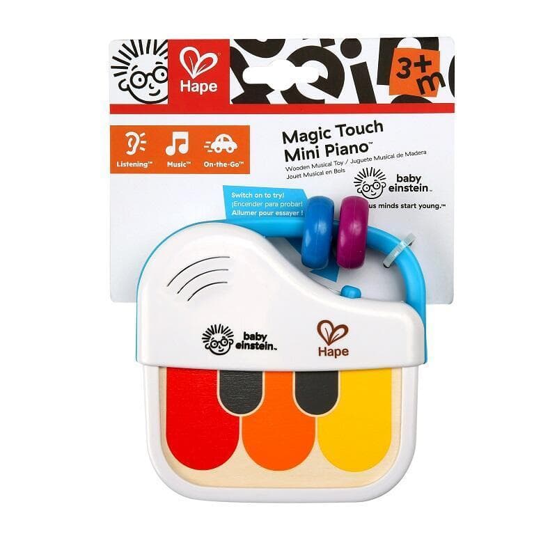 Mini Piano Magic Touch, eveil musical hape bois et multi 11,6 * 11,1 * 3,1 cm e-2023