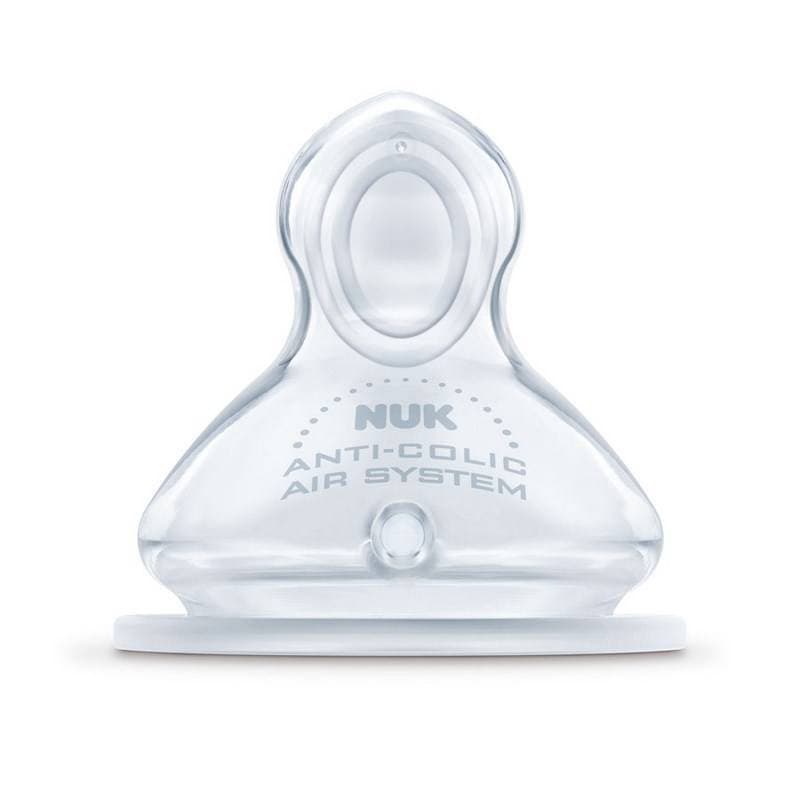 2 Tetines Fc+ 6-18m Percage Xl Silicone, nuk transparent + 6 mois per — vue 1 sur 2