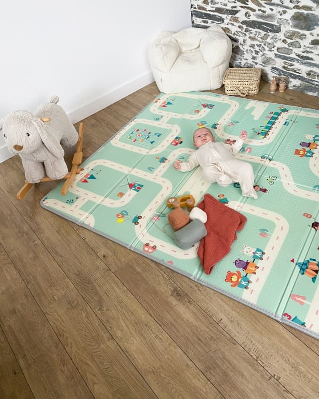Maxi Tapis d'Eveil Reversible Animaux/circuit, tineo 24/10 — vue 5 sur 5