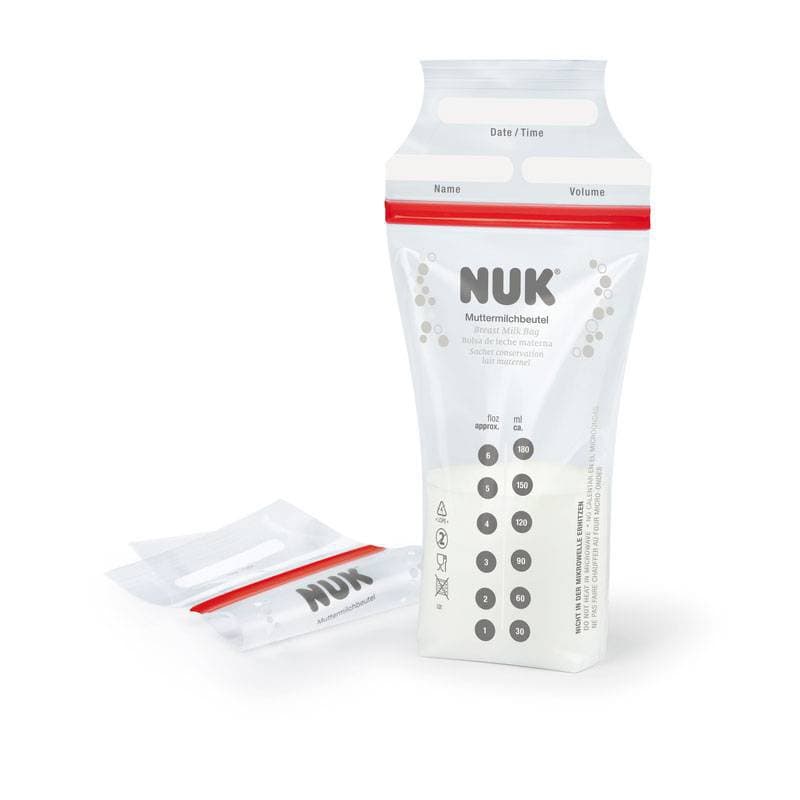 25 Sachets de Conservation Lait Maternel, nuk transparent naissance per