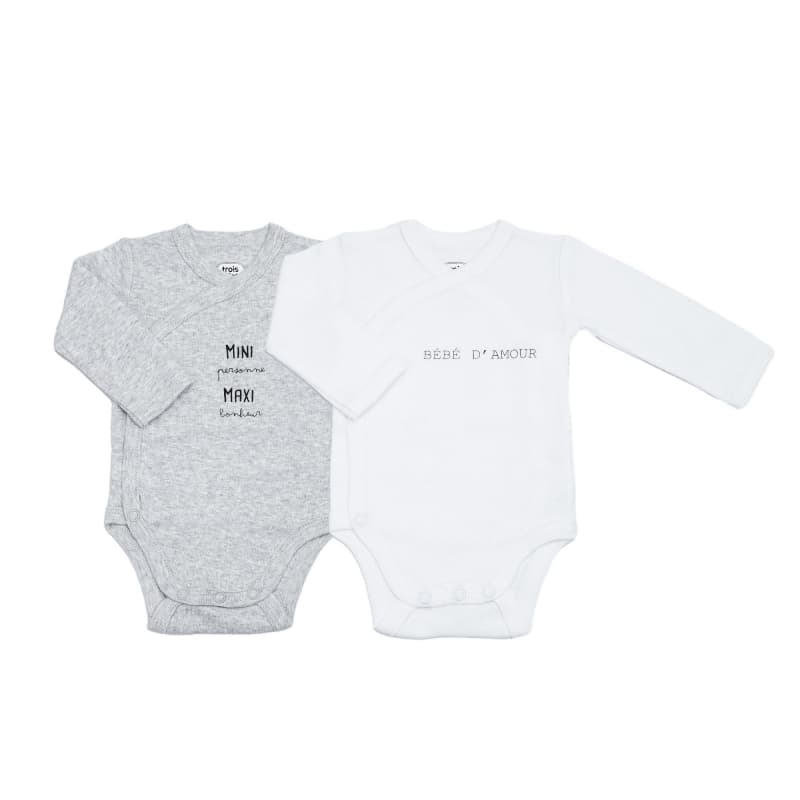 Body Mini Max X2, gris chiné 3m trois kilos sept p-24 — vue 1 sur 5