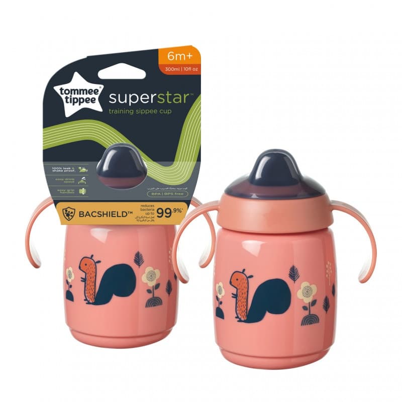 Tasse d'Apprentissage a Bec 300ml 6m+ Deco Rose, tommee tippee 300 ml