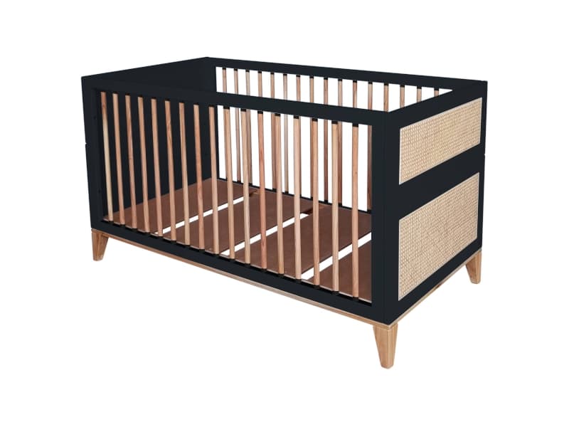 Nami Lit/bed Cannage Rotin 70 X 140 H86 Onyx — vue 2 sur 5