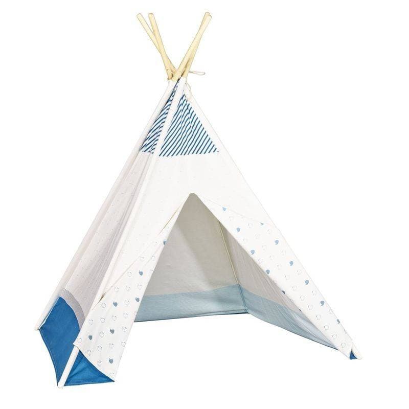 Tipi 160x110x110cm Blue Baleine, blue baleine sauthon baby deco blanc - bleu - gris — vue 2 sur 2