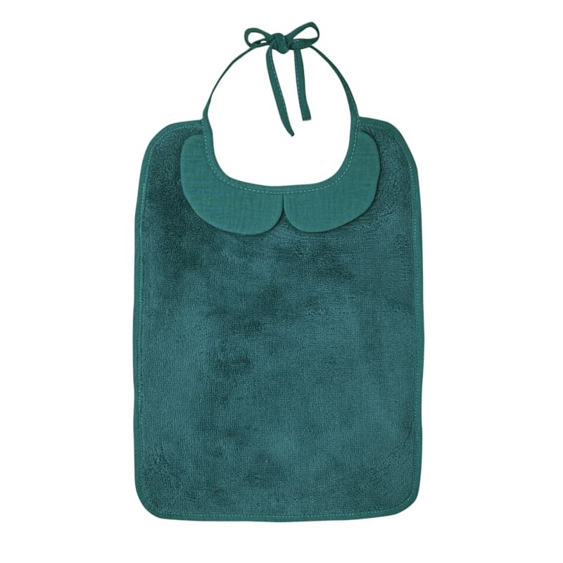 Grand Bavoir Bambou, mix&match vert paon per — vue 1 sur 2