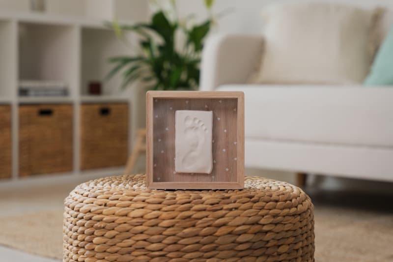 Boite Empreinte - Jolis Coeurs, blanc bois petit artichaut — vue 5 sur 5