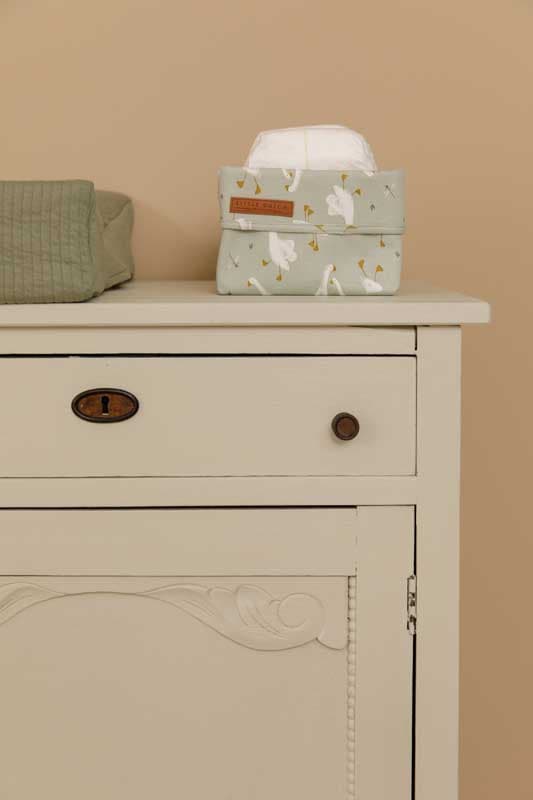 Panier de Commode Petit Little Goose, wild flowers little dutch olive verte 15x15x15 2021 — vue 1 sur 3