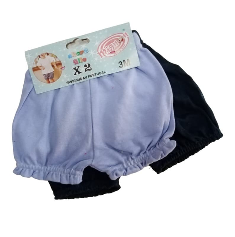 Short Bebe Fillle X2 — vue 7 sur 9