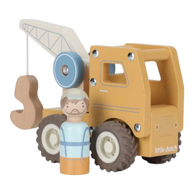 Camion Grue en Bois Fsc, little dutch — vue 3 sur 6