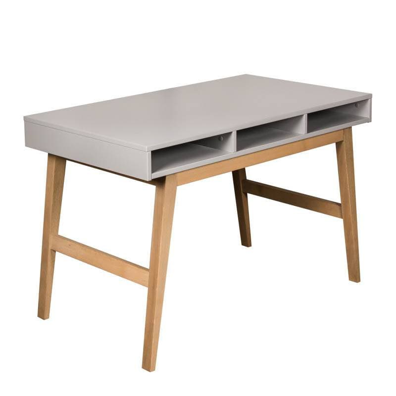 Bureau Trendy Griffin Grey, trendy quax gris 120x66x77h — vue 2 sur 3