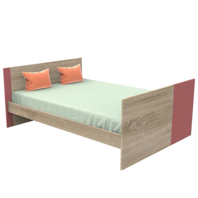 Lit 140x70 Evolutif en 200 Rose Nova Rose Canyonevolutif en 90x200 et 140x200 No, sauthon — vue 3 sur 5