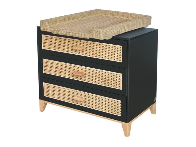 Nami Commode Cannage Rotin Onyx — vue 2 sur 5