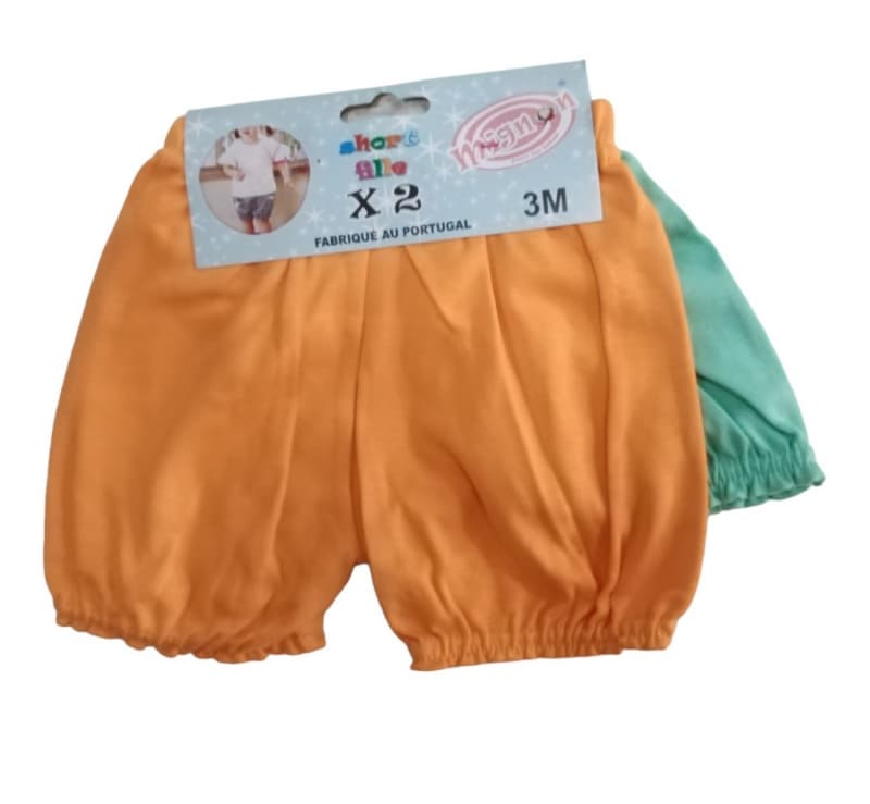 Short Bebe Fillle X2 — vue 5 sur 9