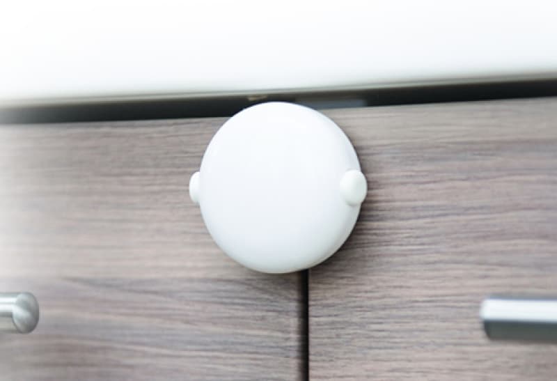 Bloque Double-porte Adhesif, blanc osko