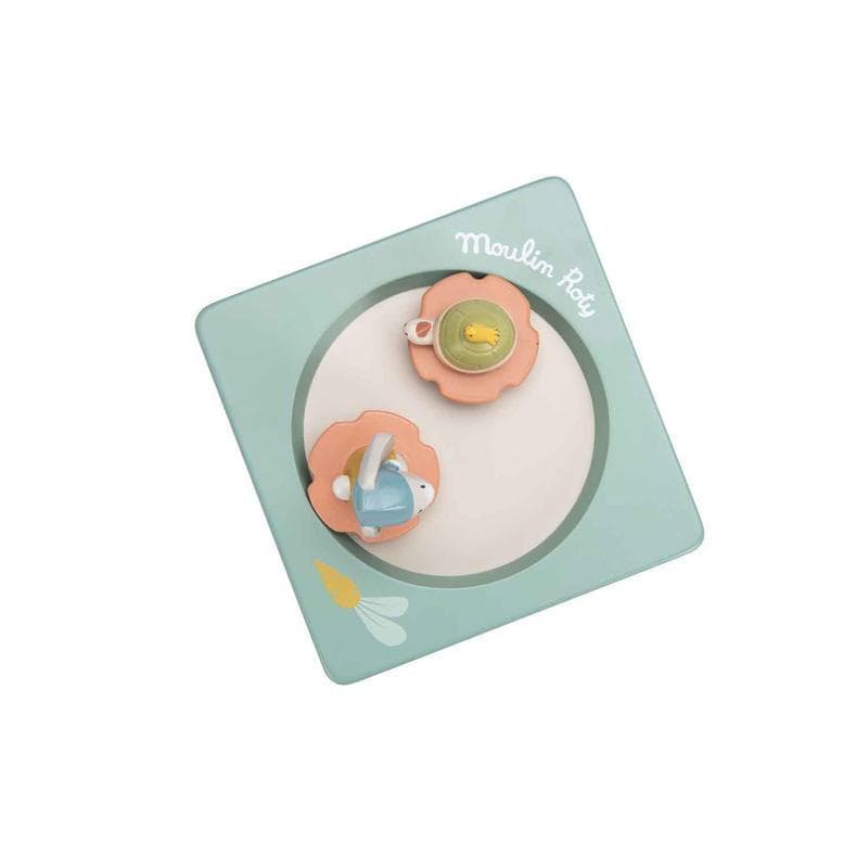 Boite a Musique, trois petits lapins multicolore 12x12x0xcm p-e-a-h — vue 2 sur 5