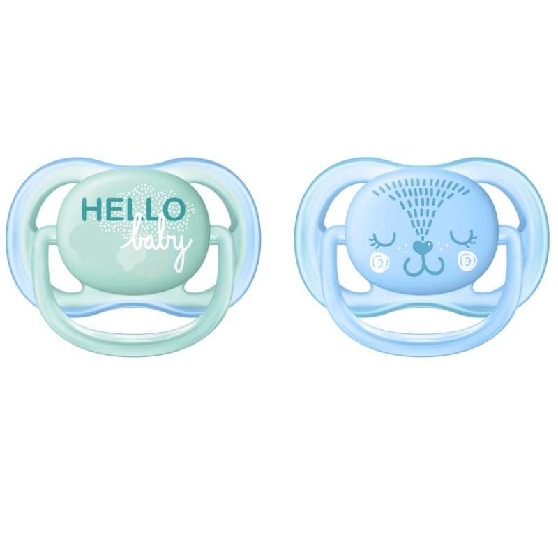 2 - Sucettes Ultra Aerees - 0/6 Mois - Bleu - Decor Etoile — vue 3 sur 4