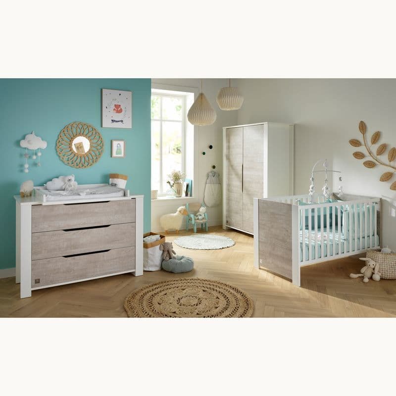 Armoire 2 Portes avec Montants Loft Bois, loft meuble — vue 3 sur 4