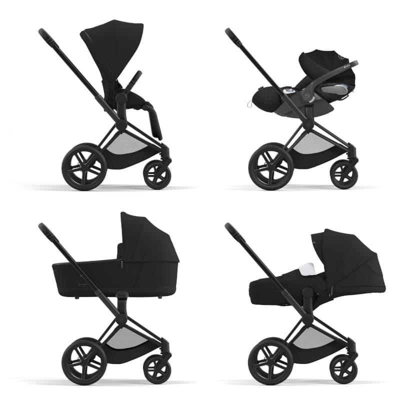 Priam 2022 Chassis Matt Black, cybex platinum 2022 — vue 5 sur 5