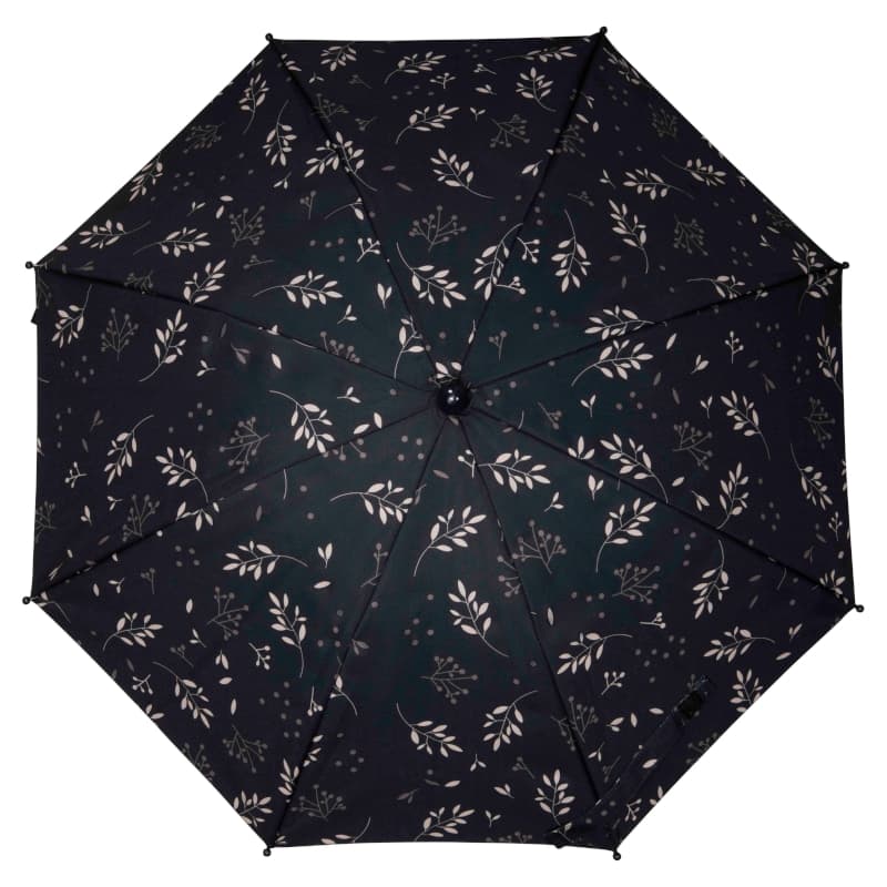Ombrelle Romantic Leaves Noire, dooky - voyage dooky — vue 1 sur 4
