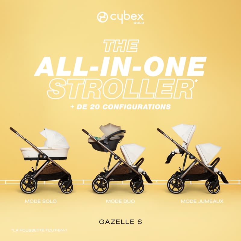 Pousette Gazelle S, taupe almond beige cybex gold cybex — vue 2 sur 5