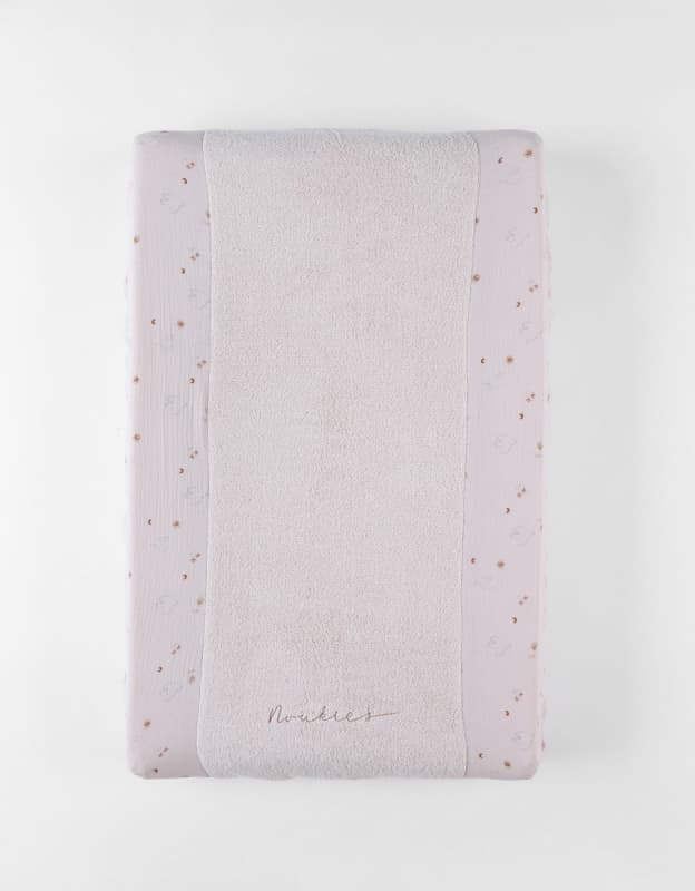 B&m Coussin a Langer 45x67 + Housse Eponge, Mousseline - Colombes du Bonheur, beige 45x67 cm bali, moka & snow noukies permanent — vue 1 sur 3