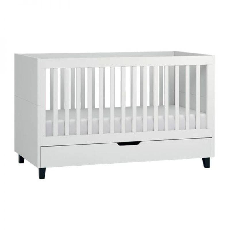 Lit Bebe Evolutif 70x140 Simple Blanc, 140x74,5x89 blanc simple — vue 1 sur 2