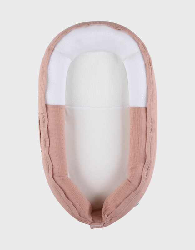 Vf Kokkoony, Mousseline de Coton Bio, rose vintage flowers noukie's — vue 1 sur 2