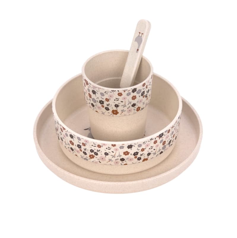 Coffret Repas Tiny Farmer Mouton/oie Nature (assiette, Bol, Tasse, Cuillere) Pp, lässig beige