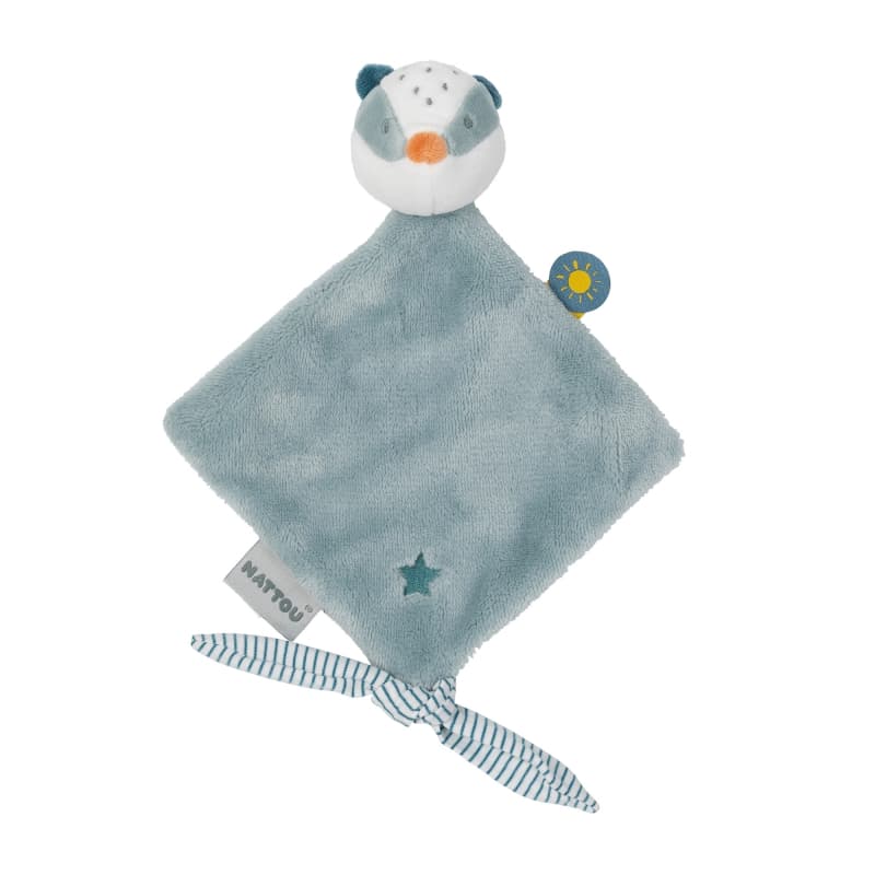 F&l Mini Doudou Blaireau, felix&leo nattou multicolore e-24 — vue 1 sur 2