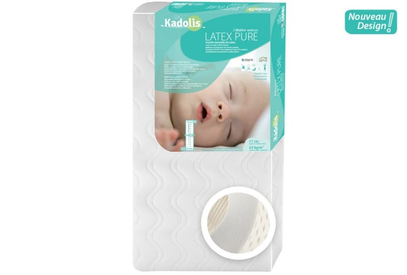 Matelas Bebe Latex 70 X 140 Cm, kadolis 70 x 140 cm