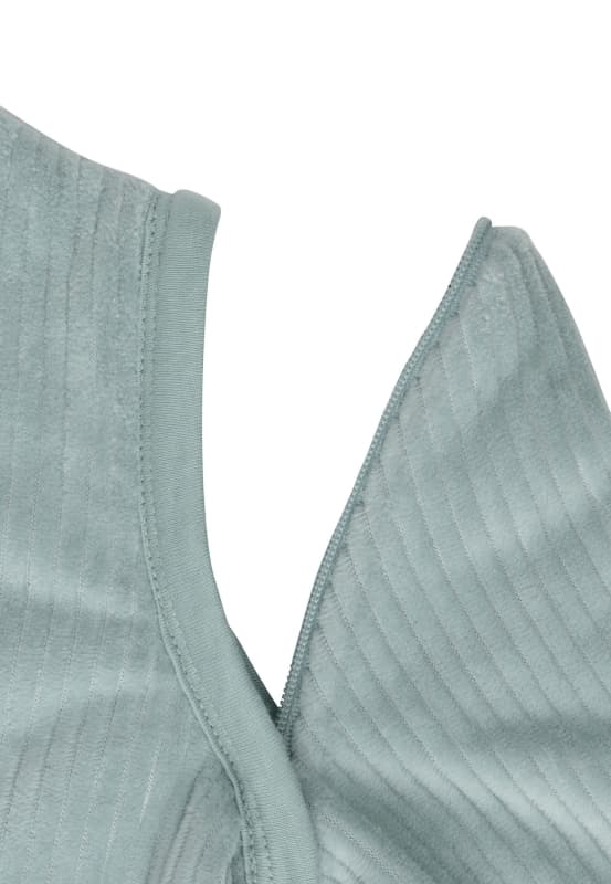 Gigoteuse Manches Amovible, sea green 90cm velvet rib jollein 24/09 — vue 5 sur 5