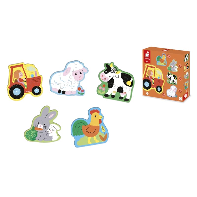 5 Puzzles Evolutifs Ferme, janod — vue 2 sur 9
