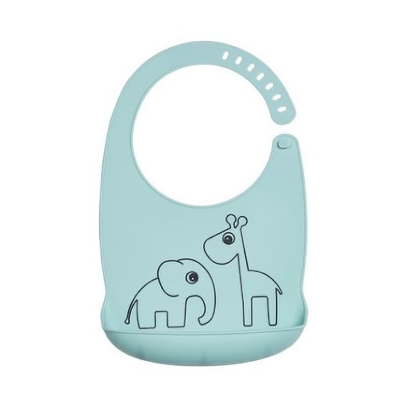 Bavoir Silicone Deer Friends Bleu, deer friend bleu