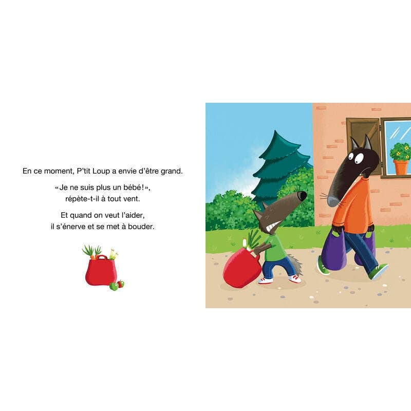 P'tit Loup Veut Tout Faire Comme un Grand, naiss auzou 09-24 — vue 1 sur 2