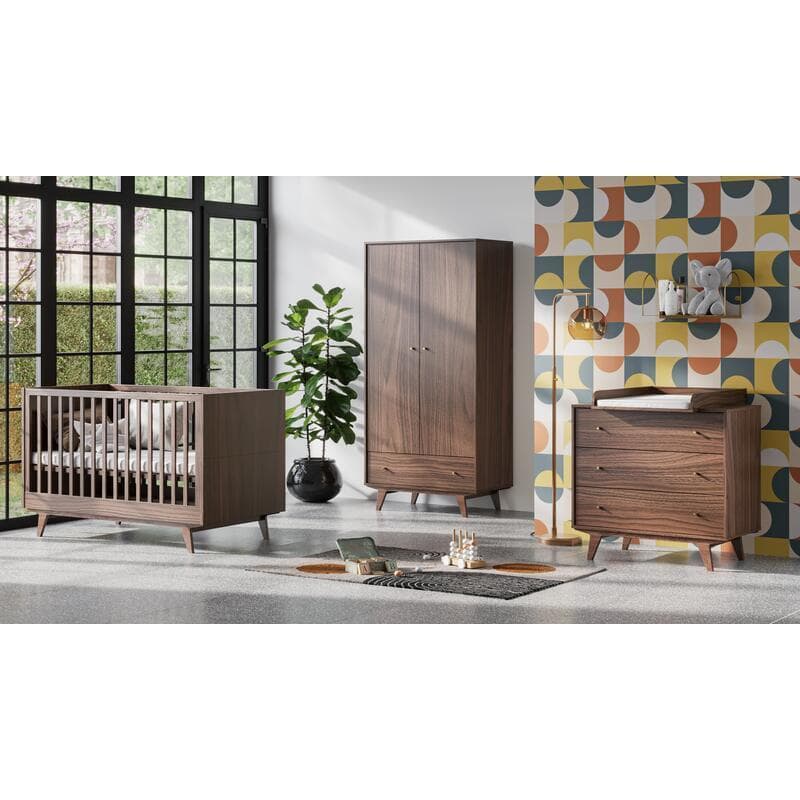 Armoire Mid Noix, mid 90x50x185 — vue 4 sur 4