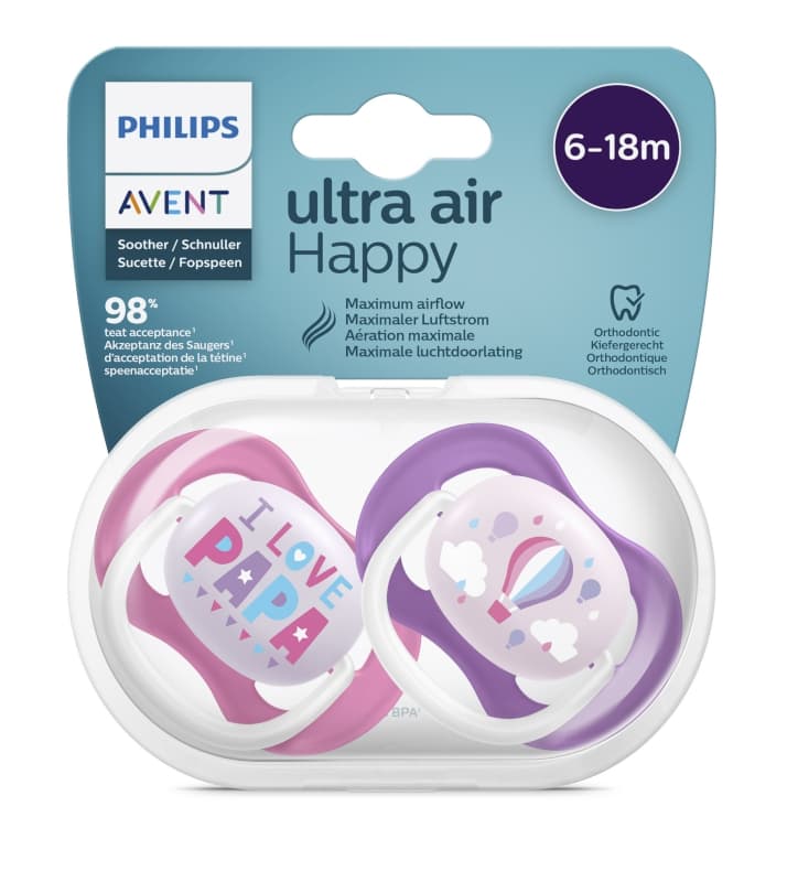 Scf080/04 Sucettes Air 6-18 Girl Love, philips avent 5 x 10,8 x 12,6 — vue 7 sur 7