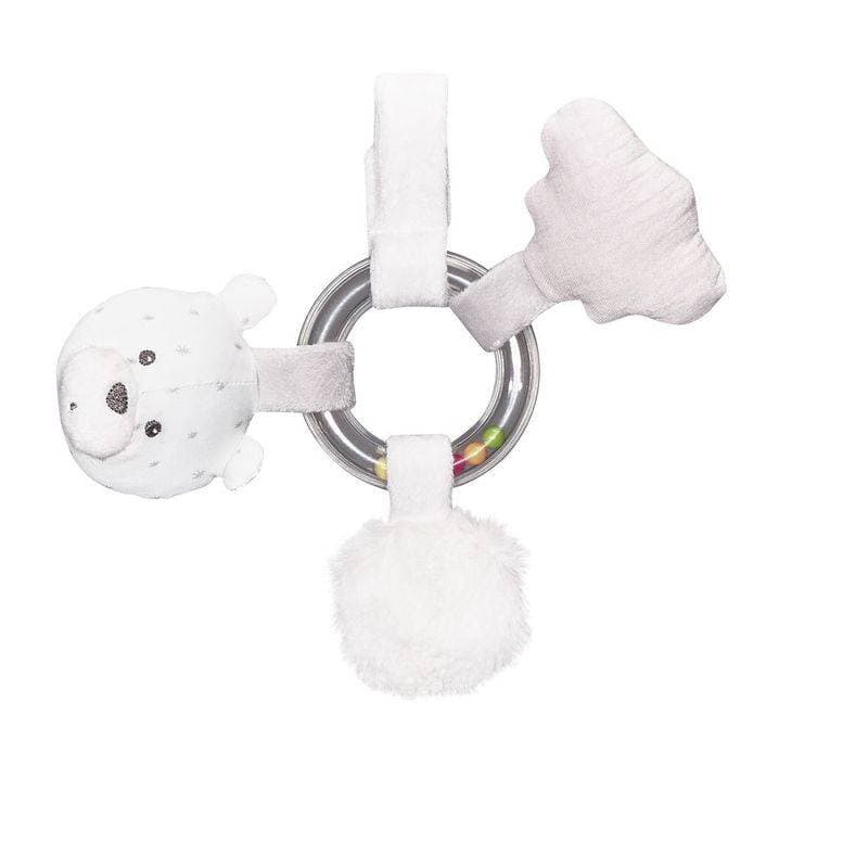 Hochet Gris Lily Grey, lily grey sauthon baby deco gris clair - blanc - a — vue 1 sur 2